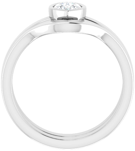 Sužadėtuvių Žiedas „Solitaire“ 585 Baltojo Aukso Marquise 9mm x 4.5mm (7)