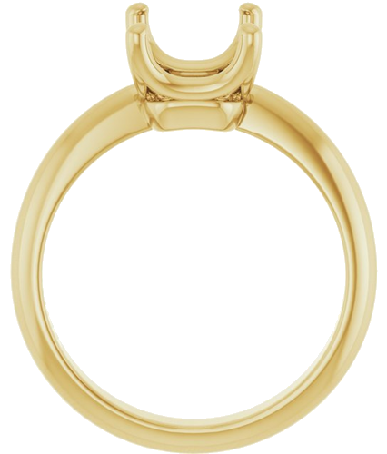 Sužadėtuvių Žiedas „Solitaire Crown-Inspired“ 14k yellow gold Emerald 9mm x 7mm (2)
