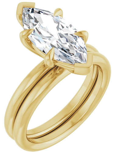 Sužadėtuvių Žiedas „Claw-Prong Solitaire“ 14k yellow gold Marquise 15mm x 7mm (6)