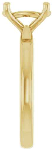 Sužadėtuvių Žiedas 14k yellow gold Oval 10mm x 8mm (4)
