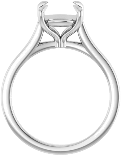 Sužadėtuvių Žiedas „Claw-Prong“ 14k white gold Round 9mm (2)