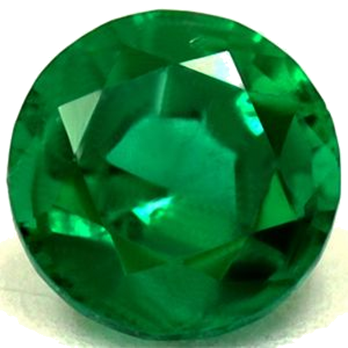 0.45 carat GREEN Round Smaragdas (1)