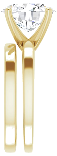 Sužadėtuvių Žiedas „Solitaire“ 585 Geltonojo Aukso Oval 11mm x 9mm (9)