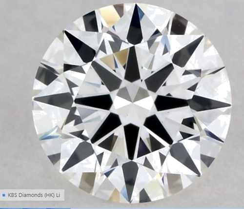 0.57 carat H-VVS2 Excellent cut Natūralus Round Deimantas (1)