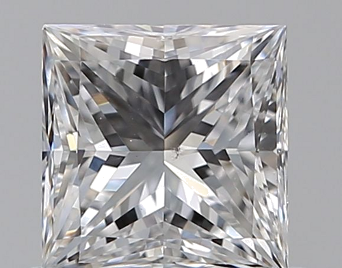 0.71 carat D-VS2 Natūralus Princess Deimantas (1)