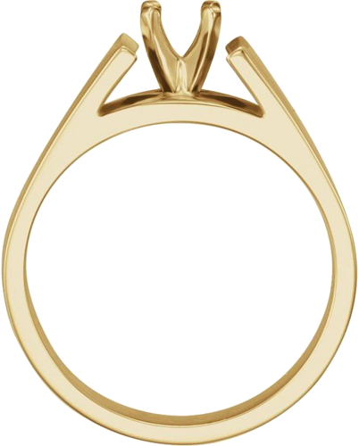 Sužadėtuvių Žiedas „Solitaire“ 14k yellow gold Round 6mm (2)