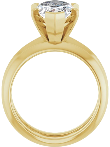 Sužadėtuvių Žiedas „Knife-Edge“ 14k yellow gold Marquise 16mm x 8mm (7)