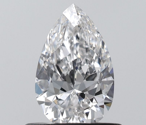 0.56 carat F-VVS1 Natūralus Pear Deimantas (1)