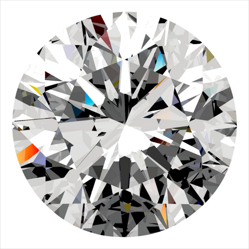 0.4 carat E-VS1 Excellent cut Natūralus Round Deimantas (1)