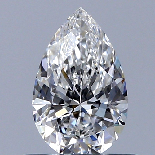 0.52 carat F-VS2 Natūralus Pear Deimantas (1)