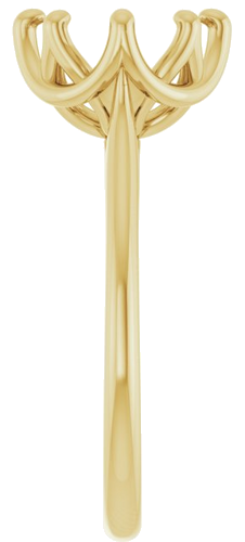 Sužadėtuvių Žiedas „Solitaire“ 14k yellow gold Round 9mm (4)
