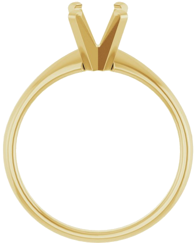 Sužadėtuvių Žiedas „Solitaire“ 585 Geltonojo Aukso Oval 8mm x 6mm (2)