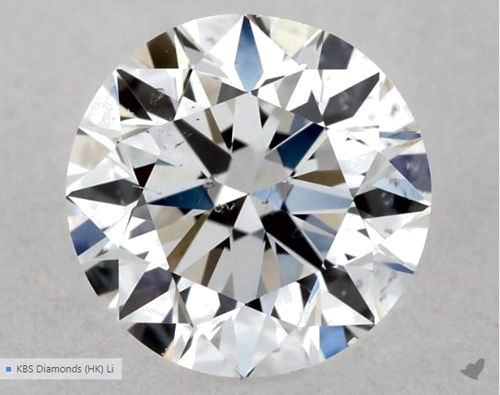 0.5 carat E-SI1 Very Good cut Natūralus Round Deimantas (1)