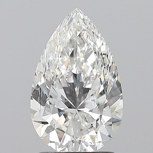 1.7 carat G-SI2 Natūralus Pear Deimantas (1)