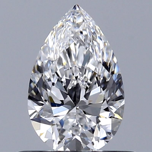 0.5 carat D-VS2 Natūralus Pear Deimantas (1)