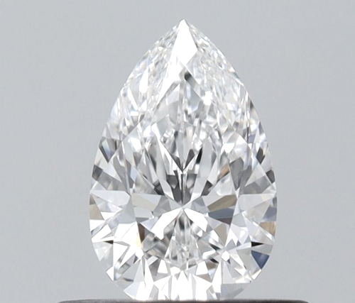 0.4 carat D-VVS2 Natūralus Pear Deimantas (1)