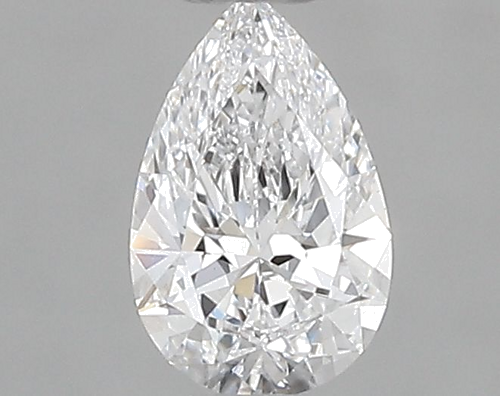 0.32 carat D-VVS2 Natūralus Pear Deimantas (1)