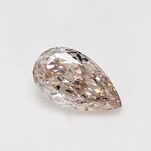 0.55 carat Light Pinkish Brown-SI1 Natūralus Pear Deimantas (1)