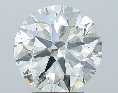3.03 carat K-SI2 Excellent cut Natūralus Round Deimantas (1)