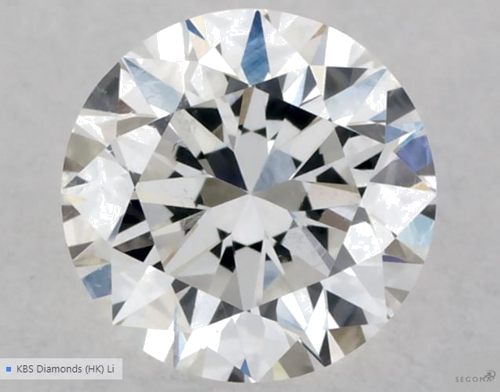 0.4 carat E-SI1 Very Good cut Natūralus Round Deimantas (1)