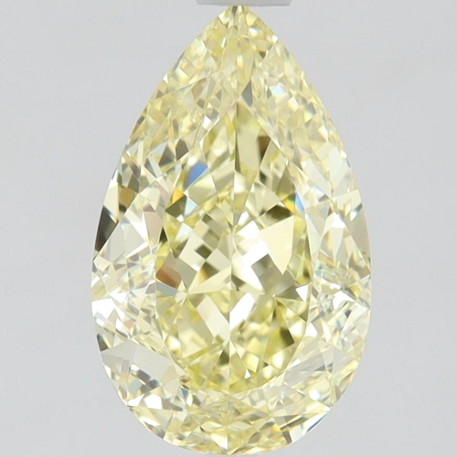 1.33 carat Fancy  Yellow-VVS2 Natūralus Pear Deimantas (1)