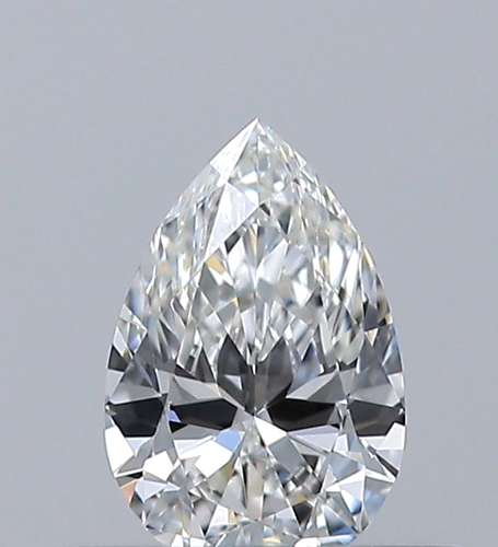 0.3 carat G-VVS2 Natūralus Pear Deimantas (1)