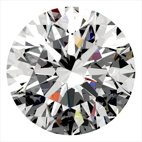 0.3 carat F-VVS2 Excellent cut Natūralus Round Deimantas (1)