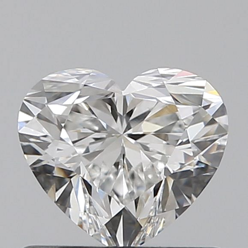 0.6 carat F-VS2 Natūralus Heart Deimantas (1)