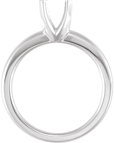 Sužadėtuvių Žiedas „Tall Solitaire“ 585 Baltojo Aukso Round 7.8mm (2)