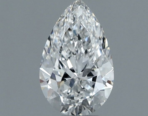 0.5 carat F-VS2 Natūralus Pear Deimantas (1)