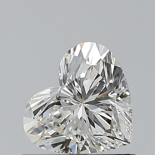 0.63 carat I-VVS1 Natūralus Heart Deimantas (1)
