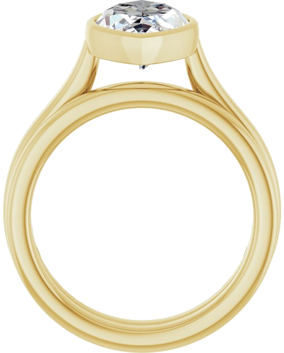 Sužadėtuvių Žiedas „Bezel-Set Solitaire“ 14k yellow gold Marquise 15mm x 7.5mm (7)