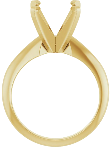 Sužadėtuvių Žiedas „Solitaire“ 14k yellow gold Square 7mm (2)