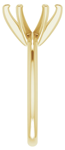 Sužadėtuvių Žiedas „Solitaire“ 585 Geltonojo Aukso Round 9.4mm (4)