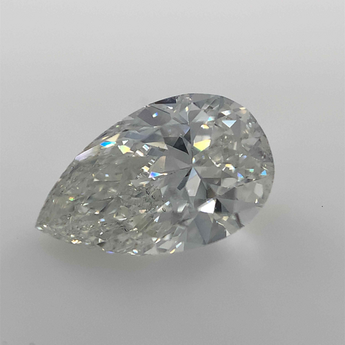 2.01 carat H-SI2 Natūralus Pear Deimantas (1)