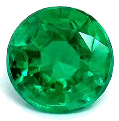 0.42 carat GREEN Round Smaragdas (1)