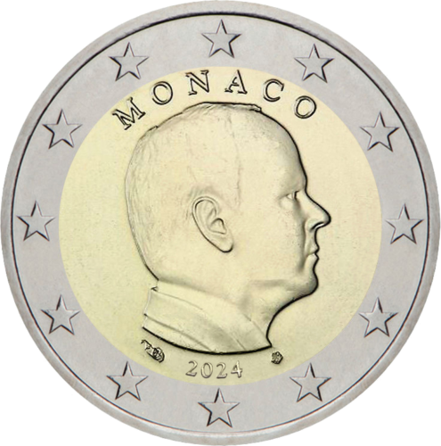 2024 Monaco Albert II National 2 euro coin (1)