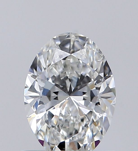 0.6 carat F-SI1 Natūralus Oval Deimantas (1)