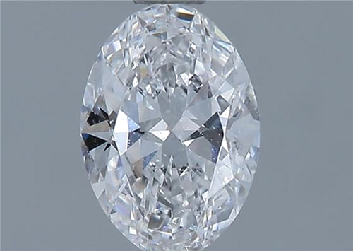 0.6 carat D-VVS2 Natūralus Oval Deimantas (1)