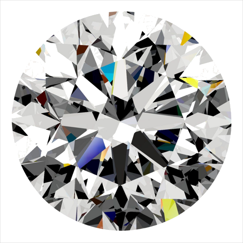 0.4 carat G-SI1 Very Good cut Natūralus Round Deimantas (1)