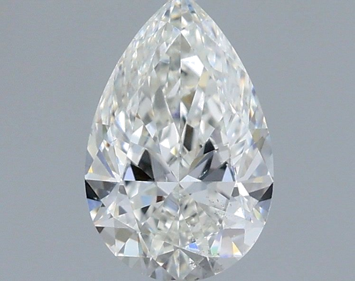 0.5 carat G-SI1 Natūralus Pear Deimantas (1)