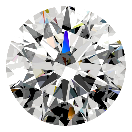 0.32 carat F-VS1 Excellent cut Natūralus Round Deimantas (1)