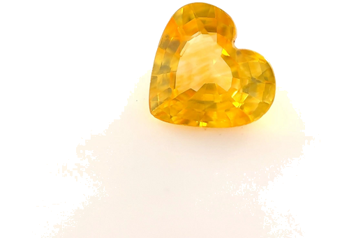 0.62 carat YELLOW Heart Safyras (1)