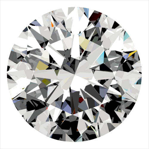 0.4 carat D-VVS2 Excellent cut Natūralus Round Deimantas (1)