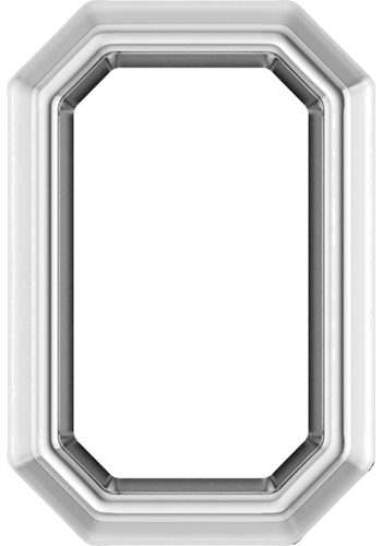 14K White 5x3 mm Emerald Bezel-Set Slide Pendant Mounting (1)