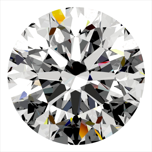 0.35 carat F-VVS2 Excellent cut Natūralus Round Deimantas (1)