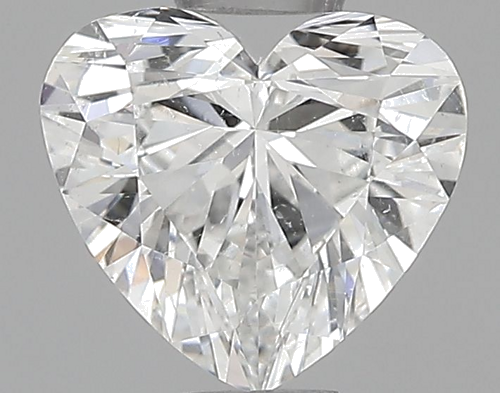 0.68 carat F-SI2 Natūralus Heart Deimantas (1)