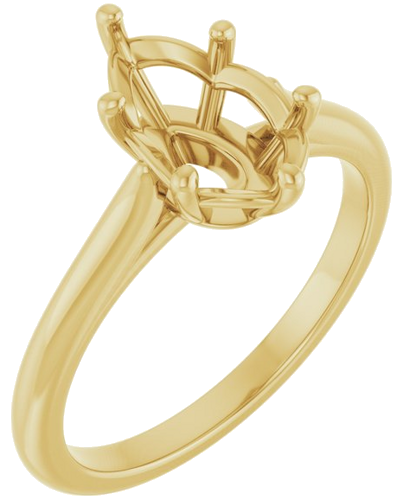 Sužadėtuvių Žiedas 14k yellow gold Pear 10mm x 6mm (1)
