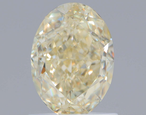 1.23 carat Fancy Light Yellow-VS1 Natūralus Oval Deimantas (1)
