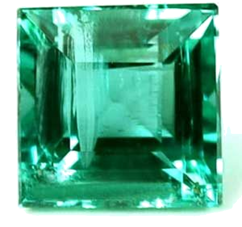 0.45 carat GREEN Square Smaragdas (1)